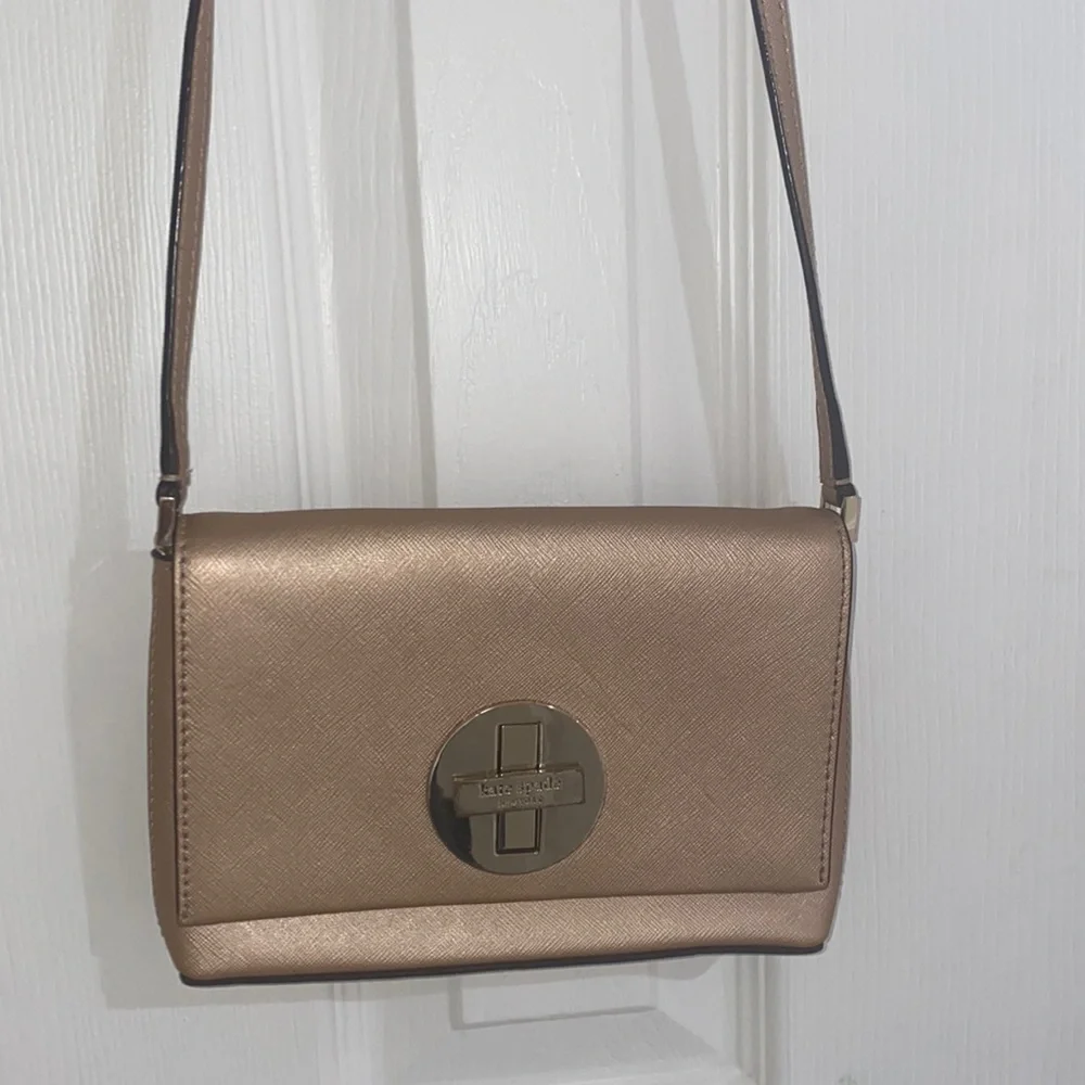 Kate Spade Rose Gold Crossbody Bag - Picture 1 of 7